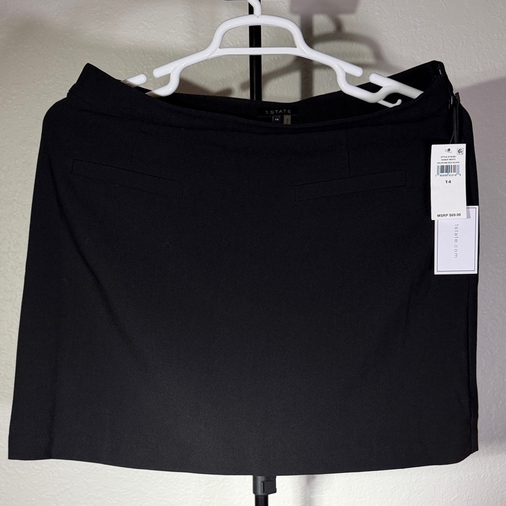 1. State Black Mini Skirt